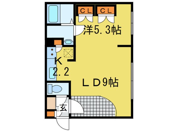 M-STAGE北９条の物件間取画像